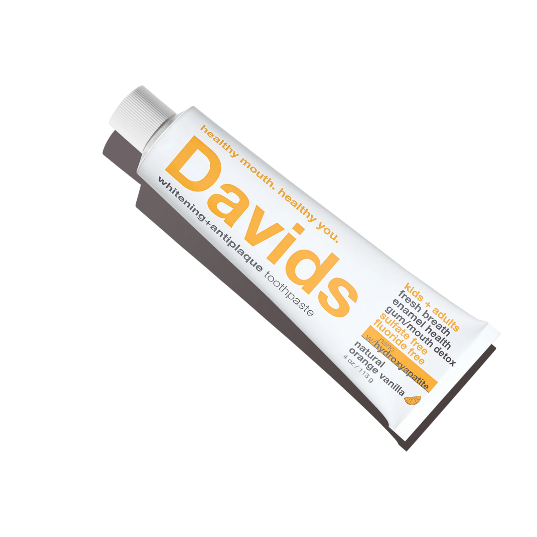 Davids kids + adults premium toothpaste / Orange Vanilla