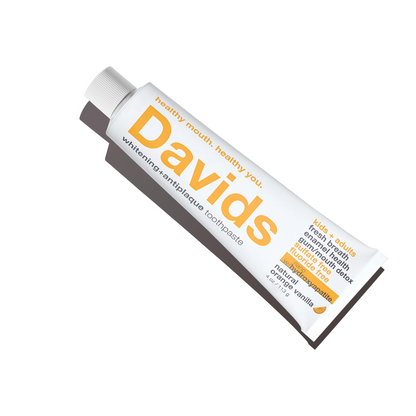 Davids kids + adults premium toothpaste / Orange Vanilla