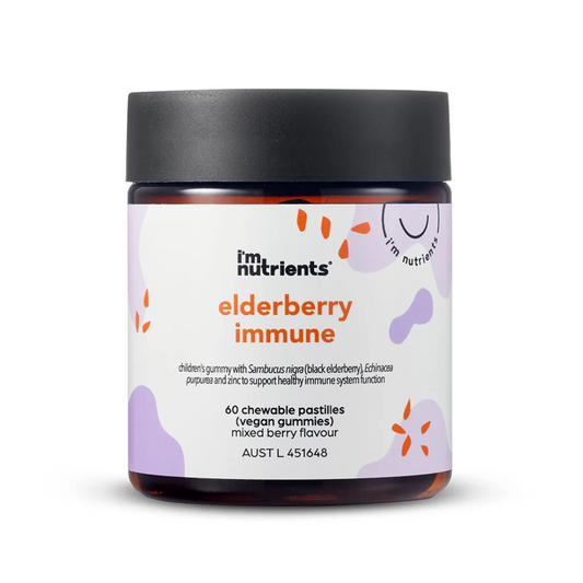 Elderberry Immune Gummies Supplement for Kids, with Echinacea + Zinc, 60 Gummies